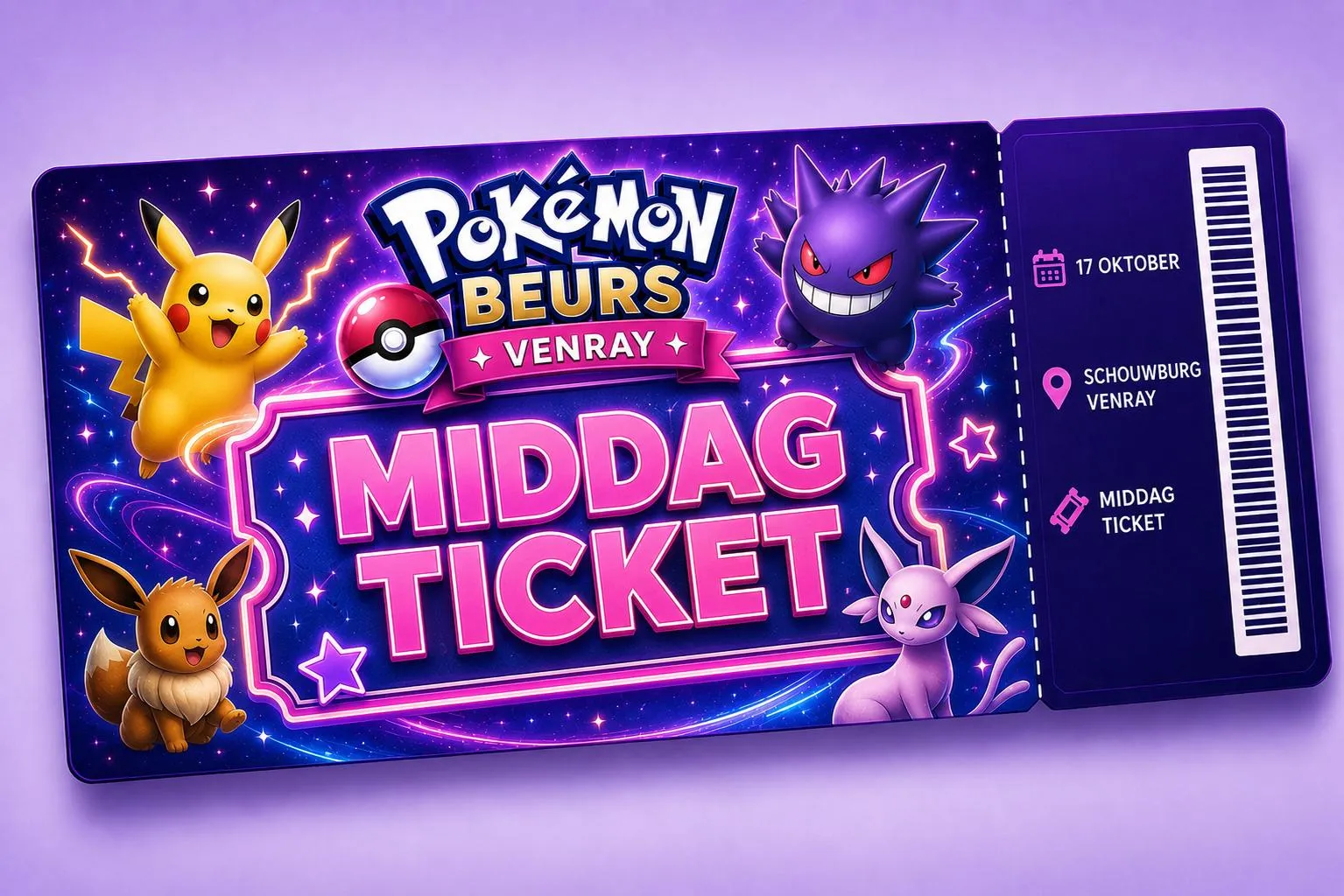 Middag ticket - Pokemon beurs venray